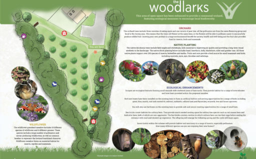 The Woodlarks will feature an Orchard.